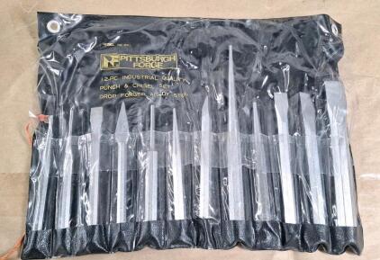 (1) Pittsburgh Forge 12-piece Industrial Quality Punch & Chisel Set