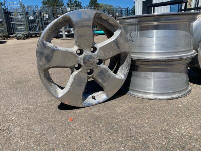 Jeep Grand Cherokee 17"x7.5" OEM Alloy Wheels 5x127mm 5-Spoke Set Fits 2005&ndash;2010 Models