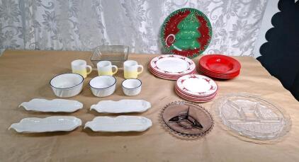Lot Of Assorted Plates, Bowls & More