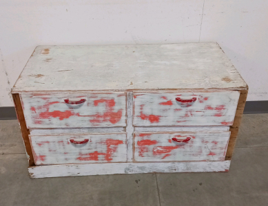 Painted 4-Drawer Wood Dresser