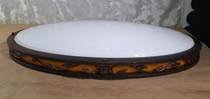 (1) 32" Oval Flush Mount Fluorescent Light Fixture