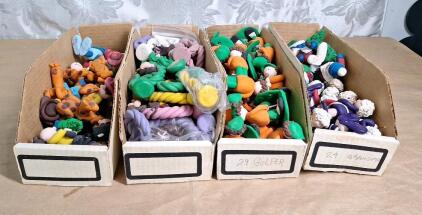 Lot Of 100+ Handmade Polymer Clay Characters, Assorted People & Animals
