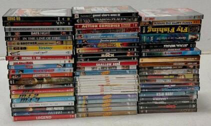 Large Mixed Lot &mdash; DVDs, Blu-rays, PS2 Game, VHS Tapes: Star Wars, John Wick, GTA III, Madea