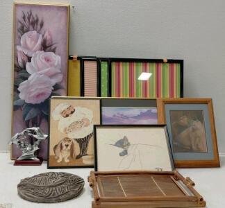 Assorted Framed Wall Art & Decor Set &ndash; 10+ Pieces, Mixed Styles & Sizes