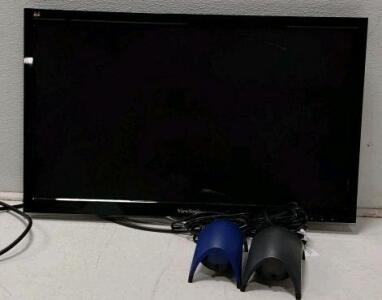 ViewSonic 22-inch LED TV and 2 Airpumps (Everything Turns On)
