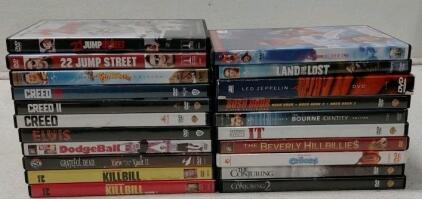 Large Lot of 48+ Mixed DVD & Blu-ray Movies, Action/Comedy/Drama, Region 1/A, Standard Cases