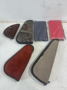 (6) Soft Universal pistol Bag, sizes range from Compact, SubCompact, and Duty carry.