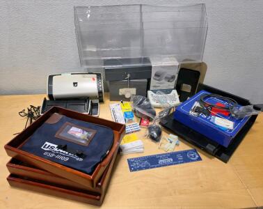 Fujitsu fi-7160 Scanner, TI-1795SV Calculator, Office Trays & Accessories