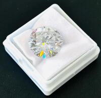 9.00 Ct D VVS1 Round Brilliant Diamond, GOGTL Certified, 15MM, Excellent Cut - 4