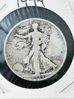 1944 Walking Liberty Silver Half Dollar, 90% Silver, Weinman Design, .3617 Troy Oz ASW - 2