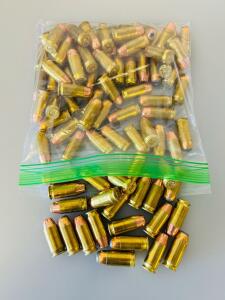 Loose Bag of Approx. 80 Rounds Federal .45 ACP Ammo, Mixed FMJ and JHP, Brass Case