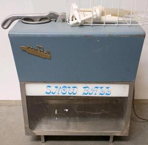 Clawson Commercial Ice Shaver, 115V, 600 lbs/hr Output, Includes Syrup Pumps