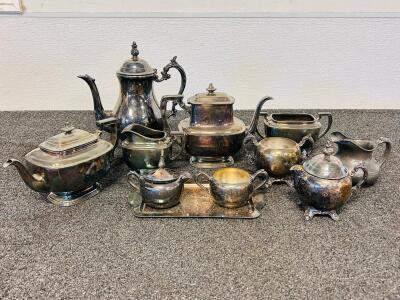 Antique Reed & Barton 3900 Silver Plate Tea & Coffee Set, 10+-Piece Collection