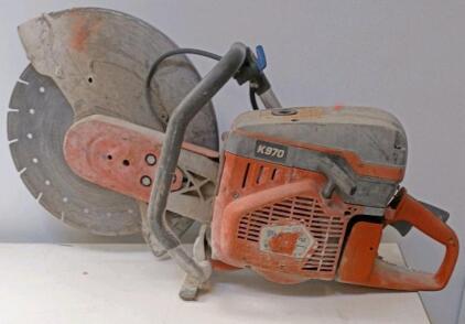 Husqvarna K970 Gas-Powered Concrete Cut-Off Saw, 14" Blade, 6.5 HP, 5" Max Cutting Depth
