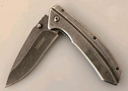 Kershaw Cryo 1555TI Folding Pocket Knife, 2.75" Drop Point Blade, Frame Lock, SpeedSafe Assist