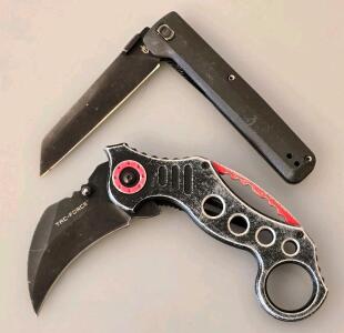 Gerber Folding Knife with Modified Tanto Blade and Tac-Force TF-578 Karambit Folding Knife