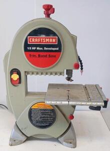 Craftsman 9" Band Saw, 1/2 HP, 3-1/2" Cutting Height, 9" Throat Capacity