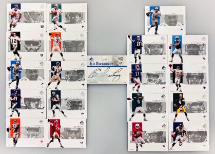 Alex Wojciechowicz HOF Autograph Card & 20+ SP Authentic NFL QB Cards Lot w/ Stars & Legends