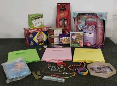 My Life As Salon Set, Radio Flyer, Peppa Pig Puzzle, Five Crowns, Storage Bins, And More
