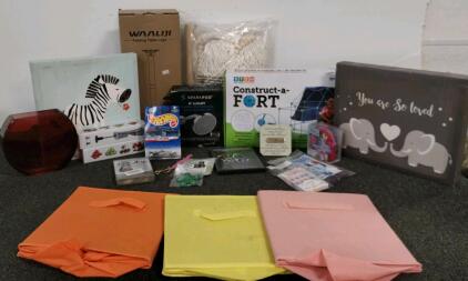 Decor, Storage Bins, Construct-A-Fort 85Pc, Spark Pod Shower Head, Table Legs 4Pk, And More
