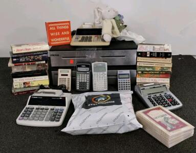 Micros POS Cash Drawers With Calculators, Books, StyleNHome Pack, 2 Drawers, No Keys