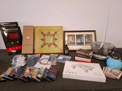 Roname Nail Technician Arm Rest, Wall Art, Double Fryer, VHS Movie Tapes, Books, Tea Pot, Gaskets, And More