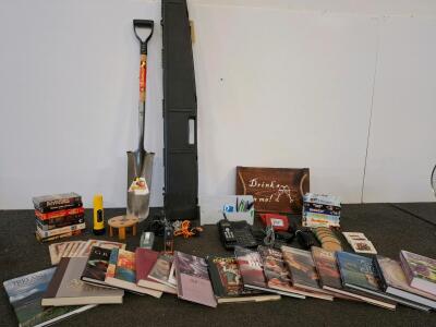 Books, DVDs, Garden Shovel, Corded Phone, Decor, Office Supplies, And More