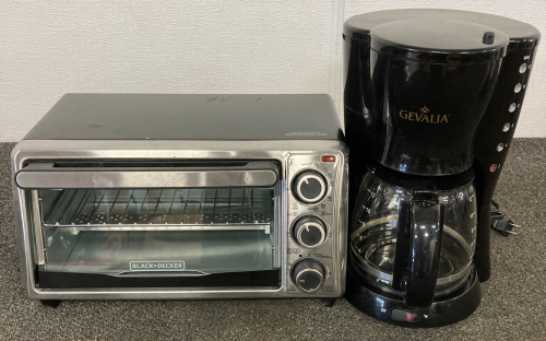 Black & Decker Toaster Oven And Gevalia Coffee Machine