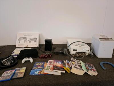 Bombas Underwear Packs, wifi router, men's belts new. Bread maker, and more