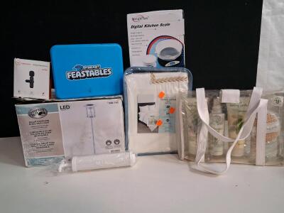KINGLUCKY Wireless Microphone, MrBeast Box, Kitchen Scale, Path Light, Bedding, Spa Set