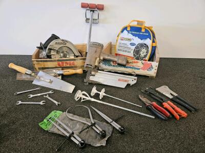 Craftsman 7&frac14;" Circular Saw, JO-FAST Nailer, Tire Chains, Wrenches, Saws & More