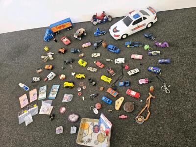 Vintage & Modern Diecast Cars Trucks, 1996 Olympics Coin, Disney Passes, Promo Toys, And More