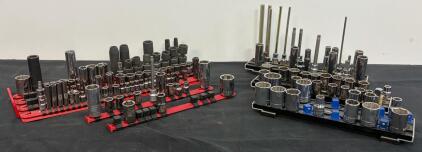 Craftsman Mixed SAE/Metric 110-Piece Socket Set, 1/4" 3/8" 1/2" Drive, Standard/Deep, Rails Inc.