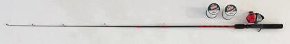 World Gear WG-SC/A 5'6" Medium Action 2-Piece Spincast Combo + 2 Berkley Trilene Big Game Lines