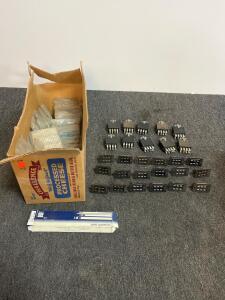 Brady WM H CAP Wire Marker Cards "H" + 22 Panel-Mount 6-Terminal Blocks, Industrial Lot