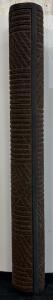 Brown Commercial Entrance Floor Runner Mat, Non-Slip Rubber Back, Patterned Surface
