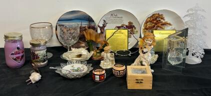 Avon Collectible Plates, Terry Redlin Wildlife, Figurines, Glassware, Candles (Location C)