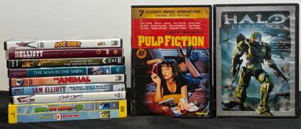 (10) Classic DVD Movies Including Halo Legends, Pulp Fiction & More (Location C)