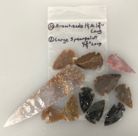 (10) Arrowheads & (1) Spear Point