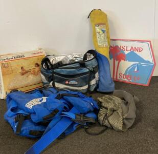 Sherwood Scuba BCD Jacket Style Blue, Approx. 24-36 lb Lift, Standard Inflator, Size Med/Lg- Cooler - Table and More