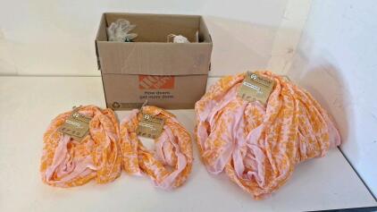 (14) Handmade Scarves & Box Of Assorted Handmade Christmas Ornaments , In FN-B