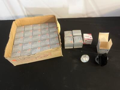 OSRAM Xenophot HLX 64615 EFN 75W 12V GZ6.35 MR16 Halogen Projector Bulbs, Lot of 32, Germany (G)
