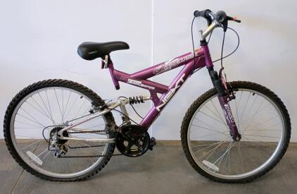 NEXT Power Climber 18-Speed 26" Full Suspension Mountain Bike, Metallic Purple, V-Brakes