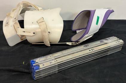 Medium TLSO Back Brace Left<br/>Shoulder Abduction Support, Adjustable, White/Purple,<br/>Orthopedic & Side-Mount Ball-Bearing Drawer Slides, Full Extension, 100 lb Capacity, 10 Pairs