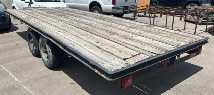 20' DUEL AXEL FLAT BED TRAILER