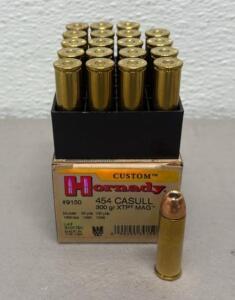 Hornady Custom 454 Casull 300gr XTP MAG Ammo, 20 Rounds