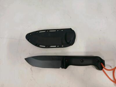 KA-BAR Becker BK2 Fixed-Blade Knife 5.25" 1095 Cro-Van Steel, Black Zytel Handle, Sheath, USA