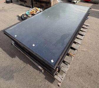 (8) Heliodyne GOBI 408 001 32.22 sq ft Flat Plate Solar Collectors, SRCC OG-100, 96x48 In, 1" Ports