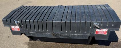 NEVR-RUST TOOLTAINER II Polyethylene Pesticide Storage Box, 63"x27"x17.5", Lockable, Vented