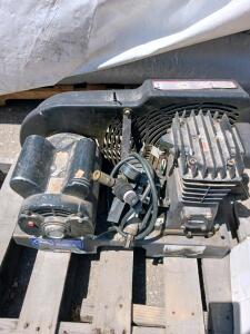 Stationary 2-Cylinder Air Compressor Pump, 2-5 HP, Oil-Lubricated, 7-15 CFM, No Tank